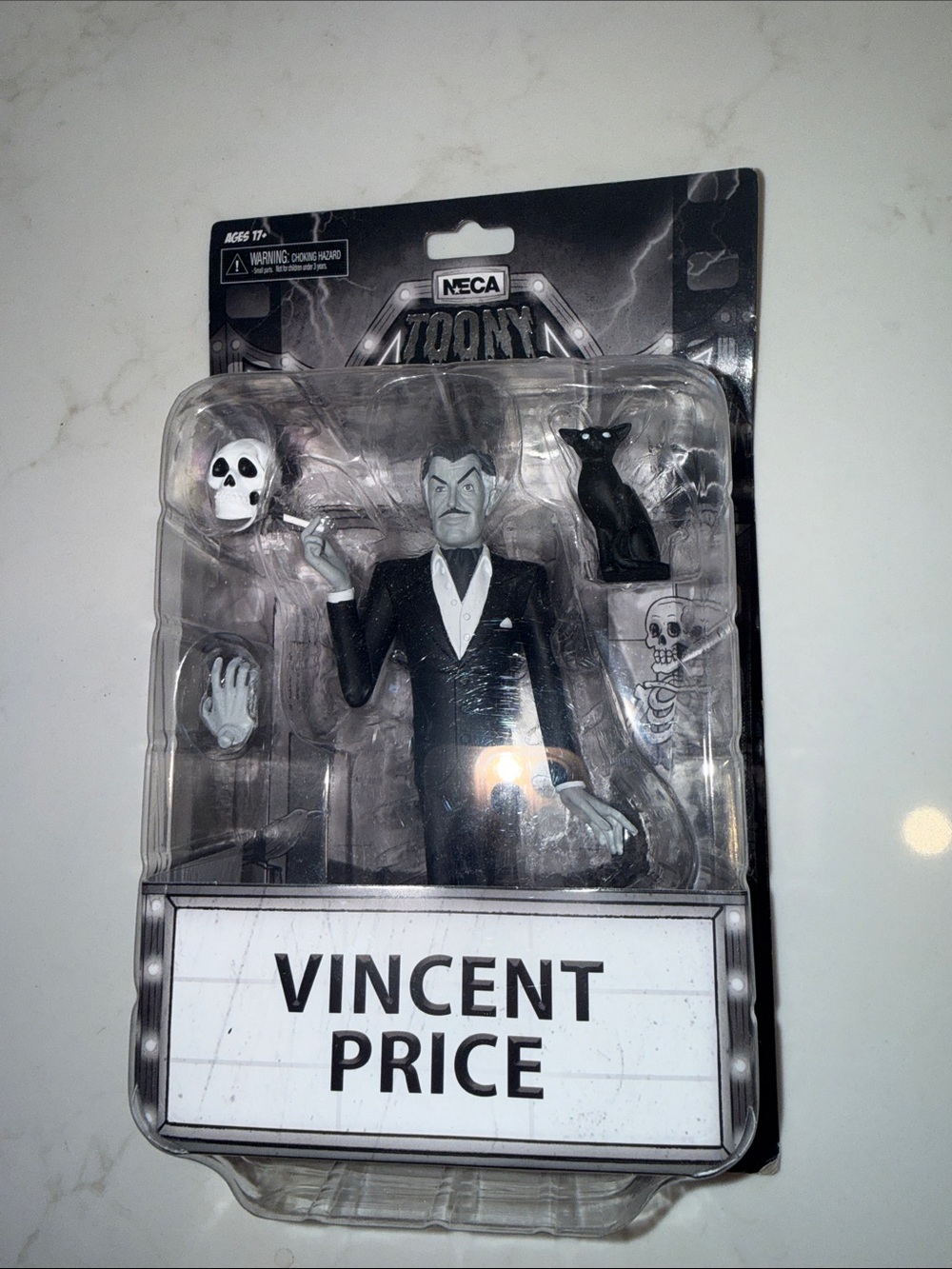 NECA TOONY TERRORS (Silver Screen) Vincent Price 6" Figurine- New And Sealed